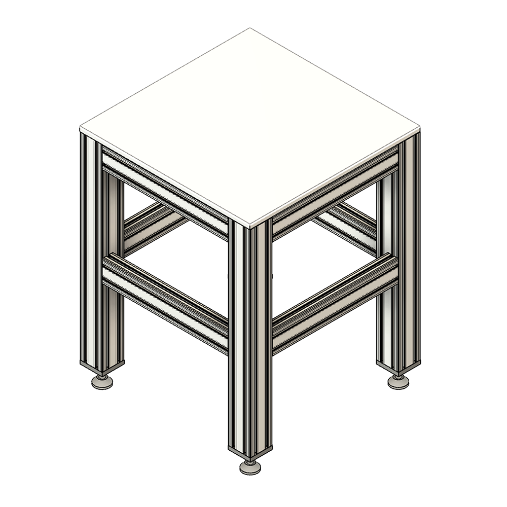 32-9090M16S-1SS MODULAR SOLUTIONS MOUNTING PLATE 90 X 90 M16 THREADED THRU HOLE